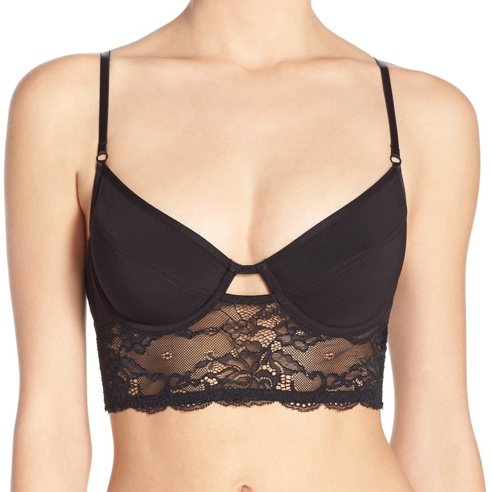 FREE PEOPLE Lace Underwire Bra, 34A